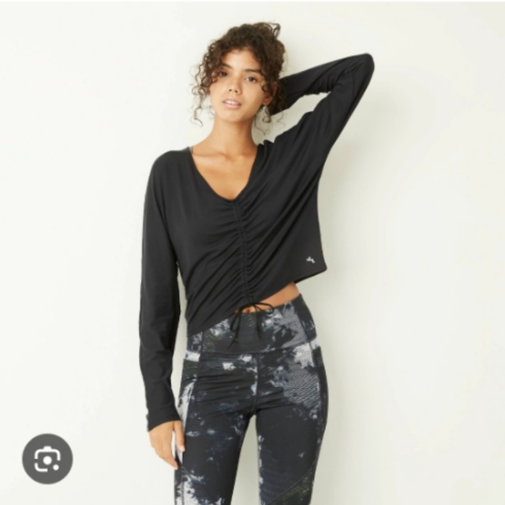 Black long sleeve top